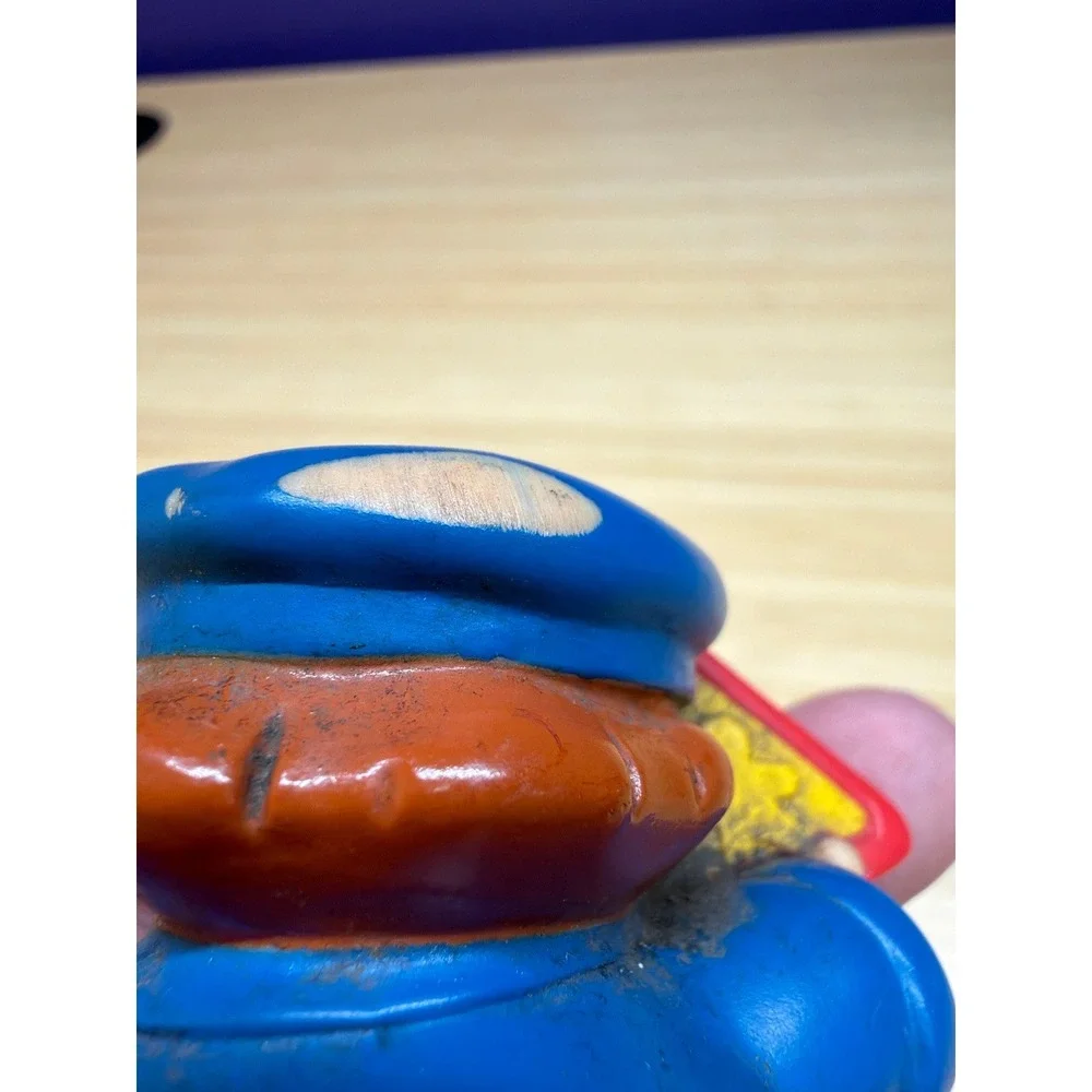 Fisher Price Little People Crossing Guard‎ Figure Sign 2007 Damaged
